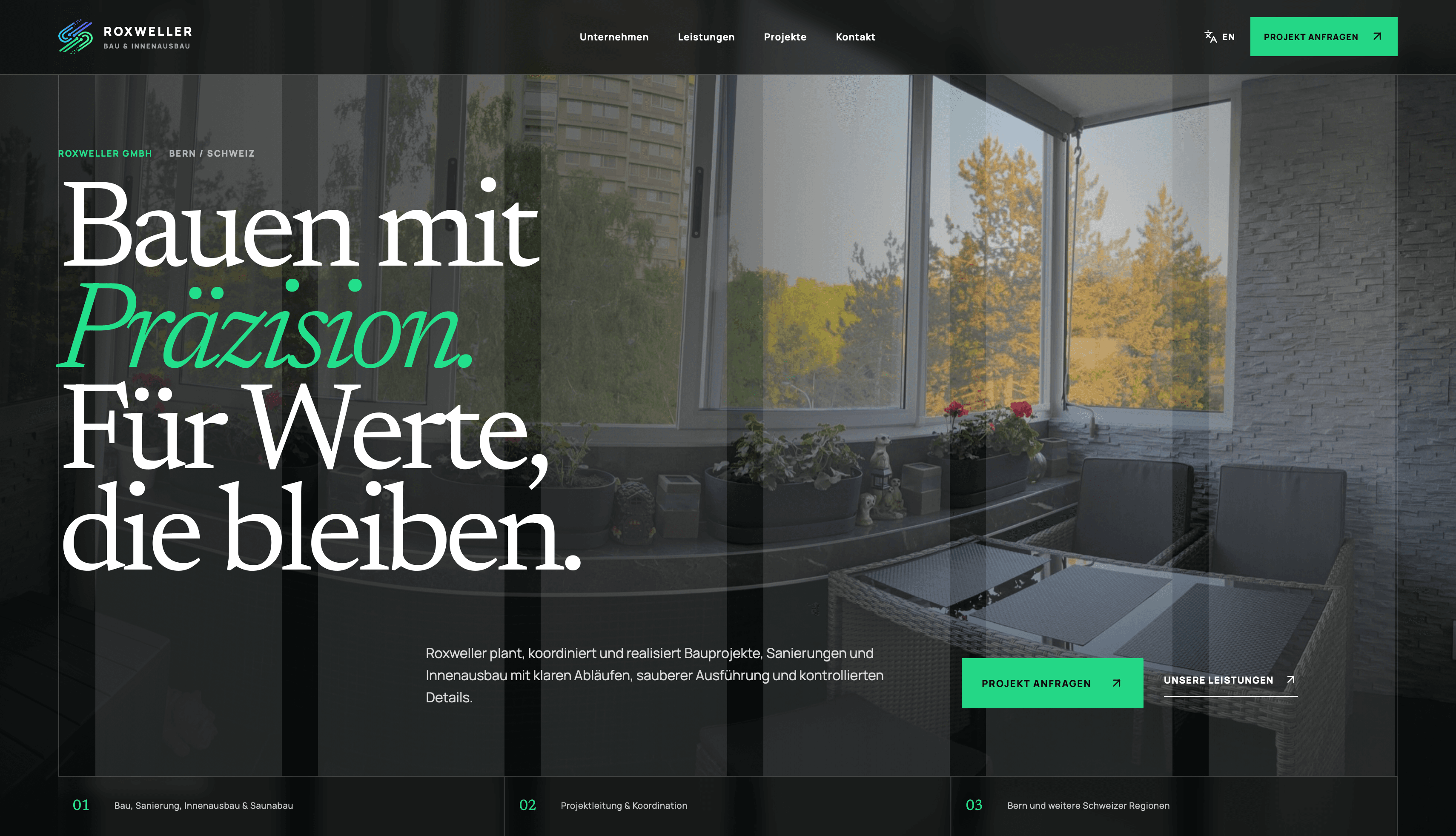 Roxweller GmbH website homepage
